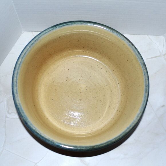 Monroe Salt Works Iris Bowl Hand-Painted Stoneware USA - Picture 5 of 6